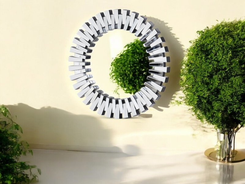 Pieced Round Mirror