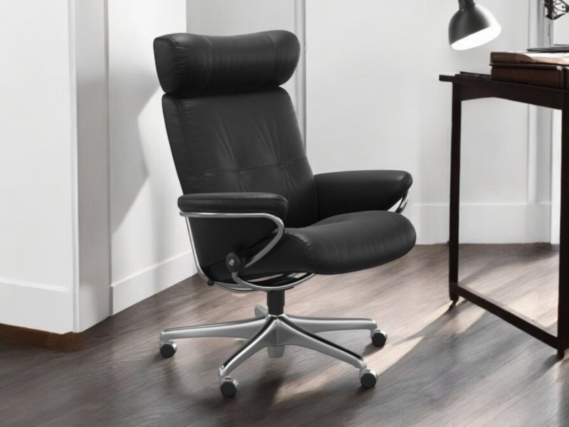 Stressless Stressless Berlin Home Office With Adjustable Headrest