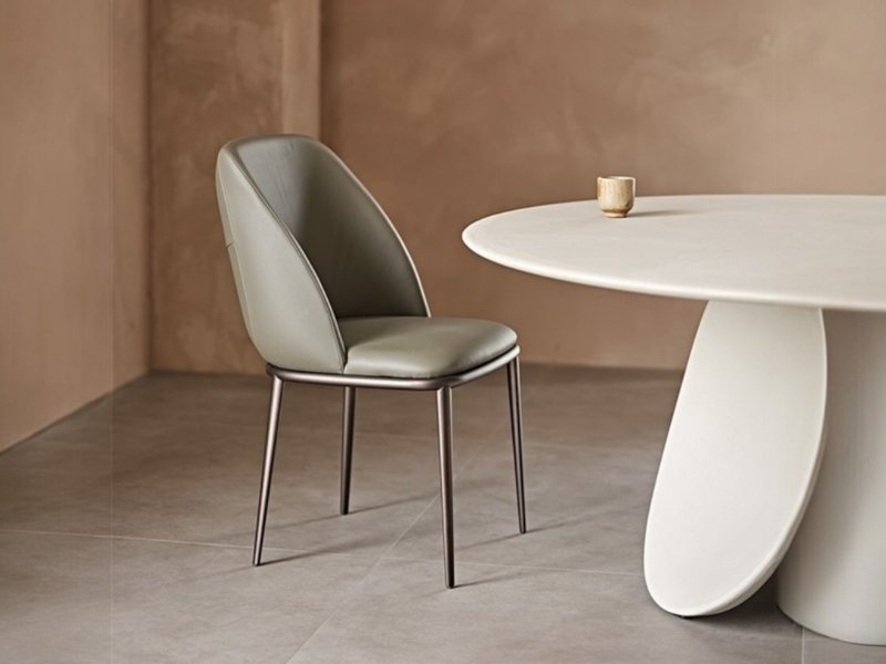 Cattelan Italia Mariel Chair With Metal Legs By Cattelan Italia