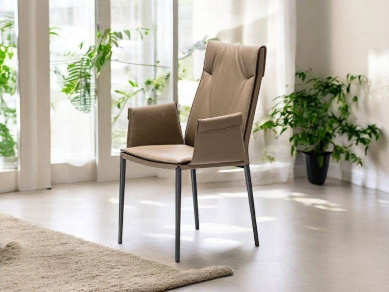 Cattelan Italia Isabel High Back Chair With Arms By Cattelan Italia