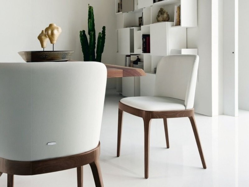 Cattelan Italia Magda Chair With Wooden Legs By Cattelan Italia