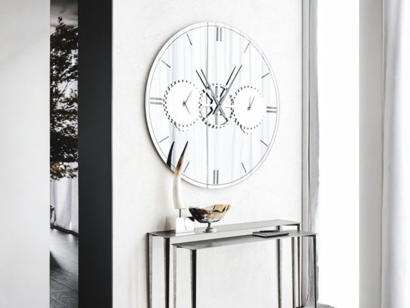 Cattelan Italia Times Mirrored Clock By Cattelan Italia