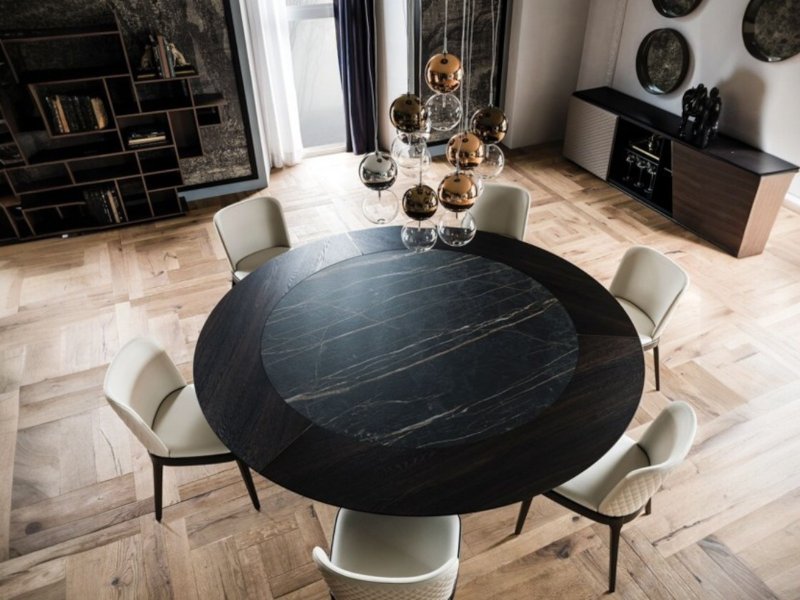 Cattelan Italia Planer Round Ker-Wood Table By Cattelan Italia