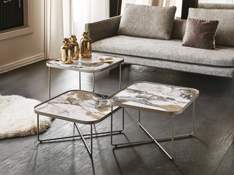 Cattelan Italia Benny Keramik Square Side Table By Cattelan Italia