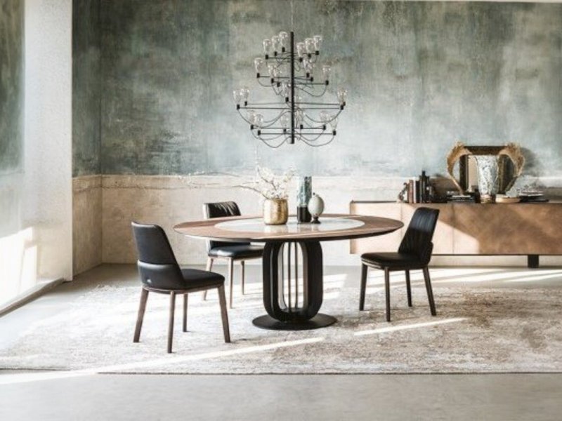 Cattelan Italia Soho Ker-Wood Round Table By Cattelan Italia