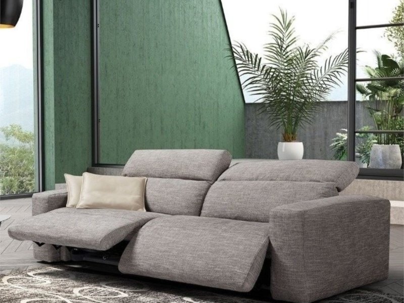 Beadle Crome Interiors Alessa Reclining Sofa Fabric