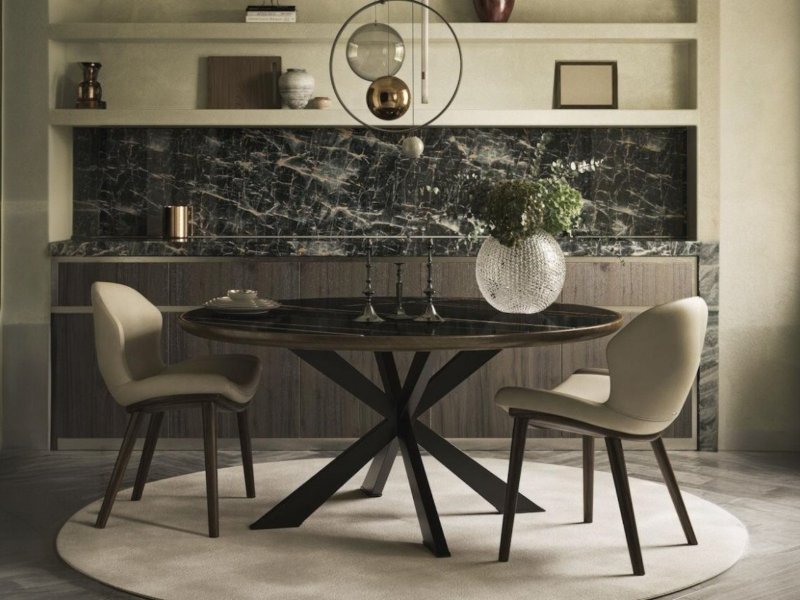 Cattelan Italia Spyder Keramik Premium Round Table By Cattelan Italia