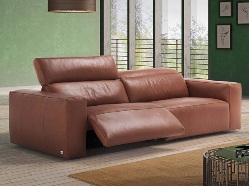 Beadle Crome Interiors Alessa Reclining Sofa Leather