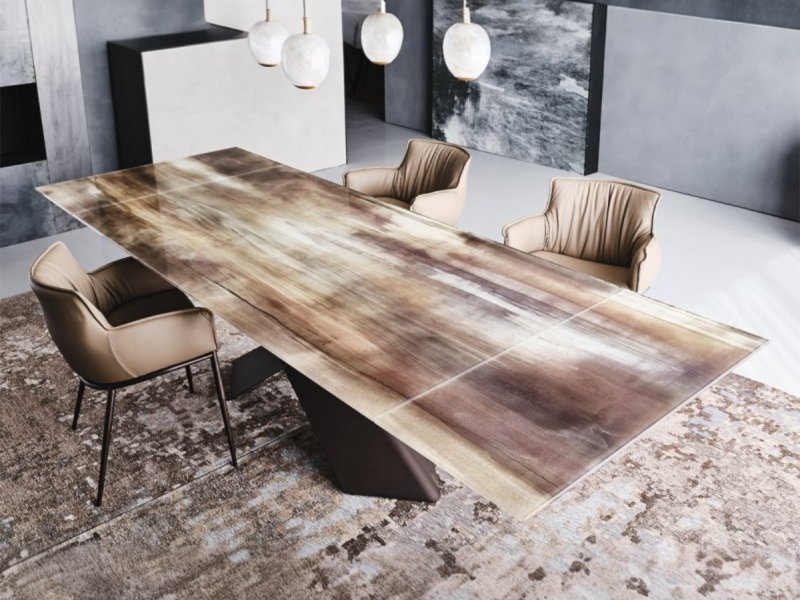 Cattelan Italia Tyron Crystalart Drive Extending Table By Cattelan Italia