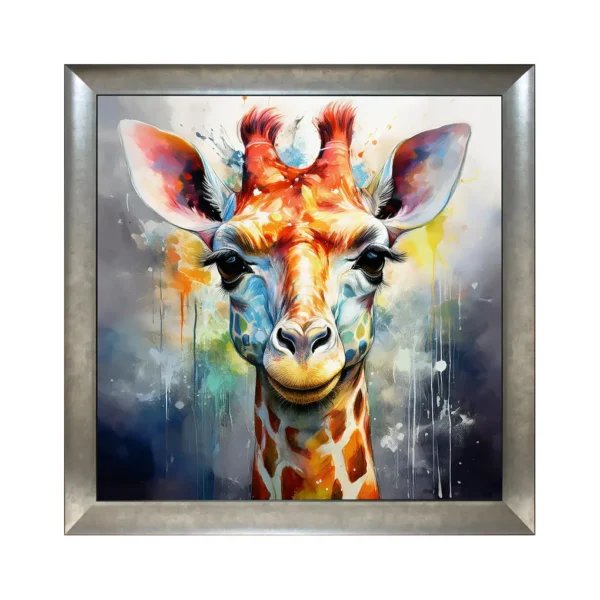 Beadle Crome Interiors Special Offers Giraffe On Grey Wall Art