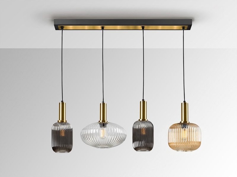 Beadle Crome Interiors Nyla 4 Lights In A Line Pendent