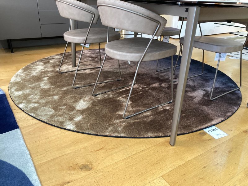 Beadle Crome Interiors Special Offers Calligaris Sky Round Rug Taupe Clearance