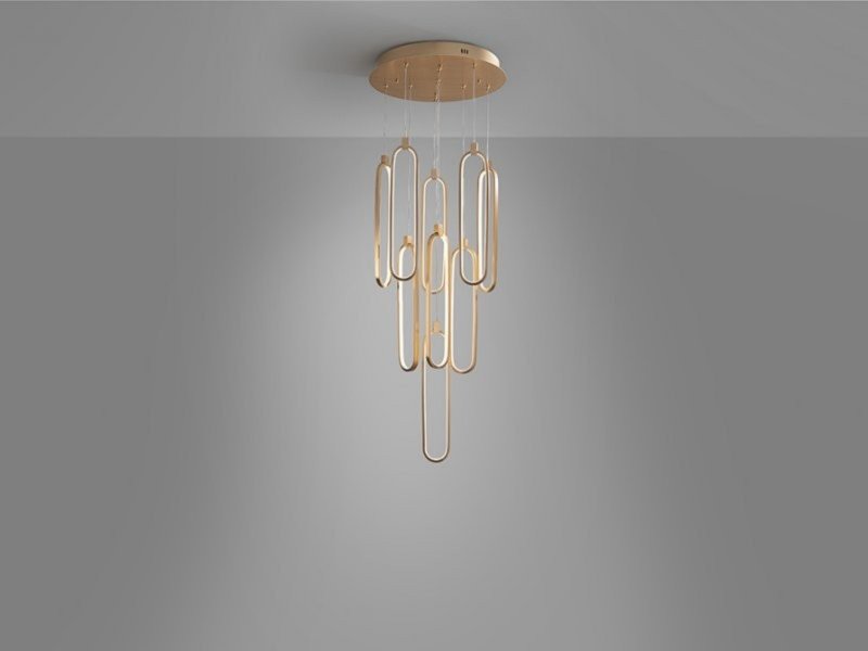 Beadle Crome Interiors Tucker 9 Lamp Light In Rose Gold