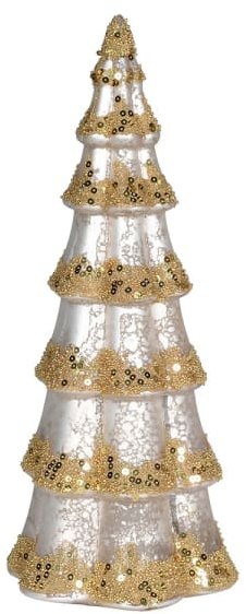 Beadle Crome Interiors Large Champagne Lit Tiered Tree