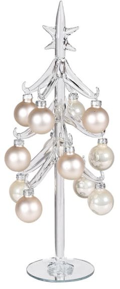 Beadle Crome Interiors Pearl Bauble Glass Tree