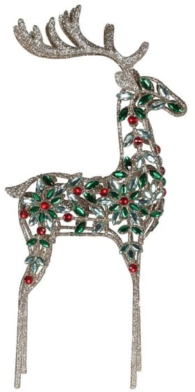 Beadle Crome Interiors Small Red/Green Jewel Reindeer