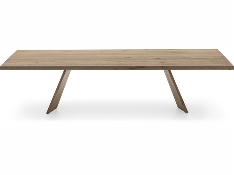 Calligaris Icaro Fixed Rectangular Wooden Top Table By Calligaris