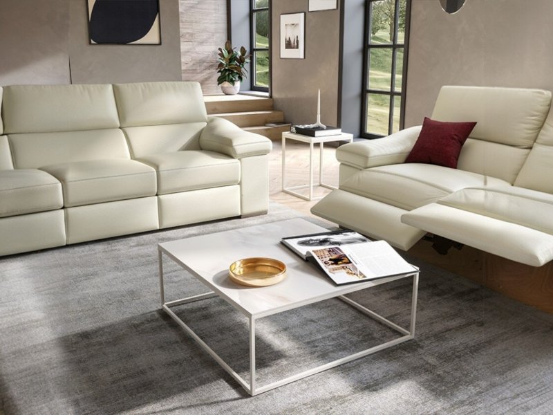 Natuzzi Editions Cabaret Ceramic Top Coffee Table By Natuzzi Editions