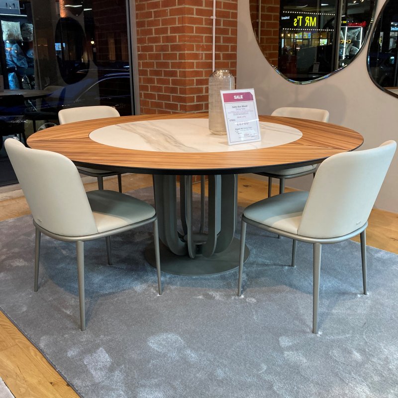 Beadle Crome Interiors Special Offers Cattelan Soho Ker-Wood Dining Table and 4 Magda ML Dining Chairs Clearance