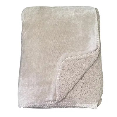 Beadle Crome Interiors Special Offers Cosy Taupe Throw