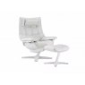 Natuzzi Natuzzi Revive Quilted Recliner Armchair and Footstool