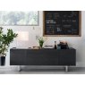 Calligaris Horizon 4 doors and central drawer sideboard, Glass Top 210cm Width By Calligaris