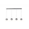 Beadle Crome Interiors Globe Four In A Row Bar Light