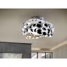 Beadle Crome Interiors Dari Flush Ceiling Light In Chrome