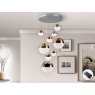 Beadle Crome Interiors Globe 9 Lamp Dimmable Ceiling Light