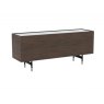 Calligaris Horizon 2 Side Doors and 3 Drawers Sideboard.Glass Top 180cm Width By Calligaris