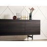 Calligaris Horizon 2 Side Doors and 3 Drawers Sideboard.Glass Top 180cm Width By Calligaris