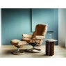 Stressless Stressless Quick Delivery Mayfair Medium Signature Base in Paloma Beige With an Oak wood base