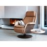 Stressless Stressless Sam with Wooden Arms and Disc Base