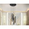 Beadle Crome Interiors Peyton 9 Light Lamp In Black and Gold