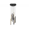 Beadle Crome Interiors Peyton 9 Light Lamp In Black and Gold