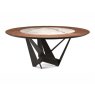 Cattelan Italia Skorpio Round Ker-Wood Table By Cattelan Italia