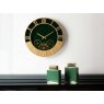 Beadle Crome Interiors Special Offers Dark Green and Gold Metal Gears Wall Clock