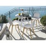 Connubia Academy Outdoor Dining Chair with wooden legs