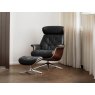 Beadle Crome Interiors Milo Recliner Chair and Footrest Wooden