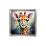 Beadle Crome Interiors Special Offers Giraffe On Grey Wall Art