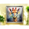 Beadle Crome Interiors Special Offers Giraffe On Grey Wall Art