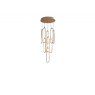 Beadle Crome Interiors Tucker 9 Lamp Light In Rose Gold