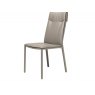 Cattelan Italia Isabel Dining Chair Quick Ship in Castoro Soft Leather By Cattelan Italia