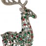 Beadle Crome Interiors Small Red/Green Jewel Reindeer