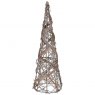 Beadle Crome Interiors Large Rattan Cone Tree With Lights